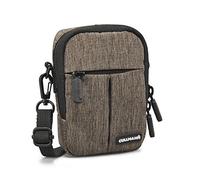CULLMANN - 90201 - MALAGA Compact 200 Bolsa para cámaras compactas, marrón - dimensiones interiores: 70x100x30mm - repelente al agua gracias al revestimiento de poliéster 450D Rip-Stop PU