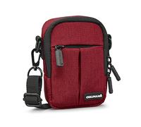 CULLMANN - 90222 - MALAGA Compact 300 Bolsa para cámaras compactas, roja - dimensiones interiores: 70x110x40mm - repelente al agua gracias al revestimiento de poliéster 450D rip-stop PU