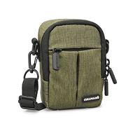 CULLMANN - 90224 - MALAGA Compact 300 Bolsa para cámaras compactas, verde - dimensiones interiores: 70x110x40mm - repelente al agua gracias al revestimiento de poliéster 450D rip-stop PU