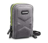 Cullmann - 91591 - Bolsa para cámaras compactas Oslo Compact 400 (Dimensiones Interiores 70x120x50mm), Gris/limón