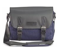 Bolsa para cámaras Cullmann Bristol Maxima 322+ en Estilo Mensajero con Compartimento para tabletas, Color Azul Oscuro, Vintage