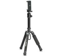 Cullmann - 52523 - Trípode de Viaje móvil Neomax 220 con Soporte para Smartphone (Altura de extensión 78 cm, tamaño del Paquete 21cm, Capacidad de Carga 3kg, Peso 552g)