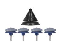Culnflun 1 Juego de afilador de Cuchillas para cortacésped, Kit de Accesorios para Taladro con equilibrador, Herramienta de Afilado Manual eléctrica de Piedra de afilar de 2 pulgad