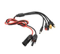 Culnflun 1 Paquete de Cable Adaptador Solar XT60 a Conector de 3.3 ft, Cable de extensión fotovoltaica de 12 AWG para Panel Solar a Central eléctrica EcoFlow, IP68 resi