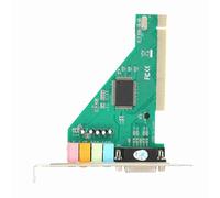 Culnflun 1 Paquete de Tarjeta de Sonido PCI Tarjeta de Audio Interna con Chip CMI8738 de 4.1 Canales, Tarjeta de Sonido Envolvente estéreo para computadora de Escritorio, Plug and