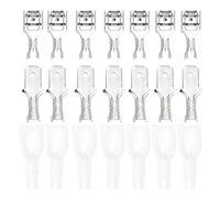 CULNFLUN 100pcs empalme rápido conector de alambre macho y hembra conector de alambre macho y hembra kit de conectores con manga aislante para altavoz de audio de automóvil de