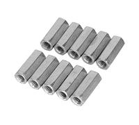 Culnflun 10pcs de varilla larga tuerca hexagonal hexagonal tuerca de tuerca de pie roscada (M6 * 25) (M6*30)