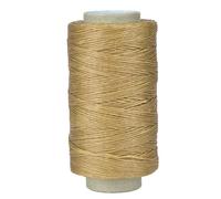 Culnflun 150D Flat Waxed Thread 250 Meters Hand Stitching Sewing Thread for Leather Crafts DIY Leather Bags Wallets High Strength Polyester 6 Colors (Original Color)