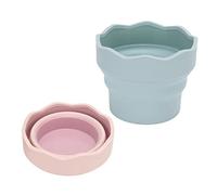 Culnflun 2 pcs cepillo de pintura cubo de lavado mini plegable silicona plegable acuarela acrílico pintura al aceite de cepillo para arte en la playa al aire libre