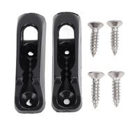 Culnflun 2 Pcs Nylon Boat Rope Cleat Marine Fastening Clamp 44mm x 13mm for Yachts Ships Deck Hardware Safety Gear Mooring Accessories Black (44 X 13 mm / 1,73 X 0,51 Pulgadas 2 Piezas)