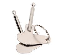 Culnflun 2pcs llave de encendido metal 5 mm de diámetro vintage universal para tractor excavador camión