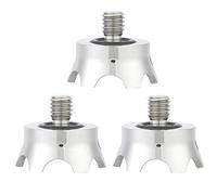Culnflun 3 Puntas para trípode de cámara de Acero Inoxidable de 3/8 Pulgadas, Patas Antideslizantes en Forma de Ciruela para trípodes/monopiés Gitzo/RRS/BENRO, Accesorios de Estabilidad