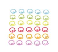 Culnflun 30pcs Coloridos marcadores de tejido de punto Clip de ganchillo de plástico, anillo de marcador de crochet para tejer crocheting para proyectos de artesanía de bricolaje