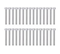 Culnflun 30Pcs M5 Hex Socket Screws, A2 Stainless Steel High Tensile Strength DIN 912 Standard Hex Head Screws for Furniture Machinery Electronics DIY Projects (M5*55)
