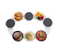 Culnflun 360 ° Bandeja De Platos Giratorios, Multifuncional Y Reutilizable, El Material ABS Es Fácil De Limpiar, Adecuado Para Cocina, Restaurante, Fiesta Para Sostener Comidas Y A