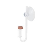 Culnflun acrílico Transparente CO2 Difusor Atomizador Bubble Counter 3.3 Pulgada para Plantas de Acuario El Agua de Agua Mejora la fotosíntesis con Taza de succión Nano cerámica