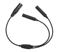 Culnflun Adaptador de Auricular de aviación Profesional GA Dual Plug a 5 Pin XLR Adaptador de Auriculares para la mayoría de los Auriculares de aviación Accesorios piloto Metal ABS