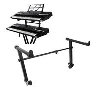 Culnflun Adaptador de extensión para teclado en forma de L, 2 niveles, ajuste de altura para piano electrónico, 42 - 75 cm, diseño portátil ligero