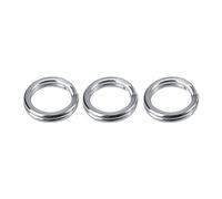Culnflun Anillos Partidos de Pesca, Anillos Conectores de Doble círculo de Acero Inoxidable para señuelos líderes Aparejos (10# 1 Paquete de 100 vendidos)