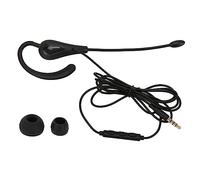Culnflun Auriculares de oído único micrófono con cableado de Ruido Cancelación de Auricular monaural liviano para el Centro de Llamadas Teléfono PC portátiles Black ABS (3.5 mm)