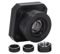 Culnflun Bloque de cojinete de soporte de extremo de tornillo de bola FK12, bloque de soporte de tornillo de bola, soporte de acero al carbono de óxido negro para enrutador CNC