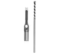 Culnflun Broca para orificios cuadrados de 12,7 mm, cincel para embutir, broca para embutir ajustable de acero de aleación para máquina de espiga cuadrada, herramienta eléctrica pa (9,5 mm)