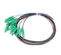 Culnflun Cable flexible de fibra, monomodo 12 núcleos Sc 1,5 m con virola de cerámica Cable de conexión de fibra monomodo para instrumentos de de comunicación Lan de fibra