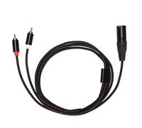 Culnflun Cable XLR a 2, Cable divisor en Y de audio XLR hembra de 3 pines a 2 macho para mezclador, amplificador de potencia, altavoz activo, subwoofer, monitor de estudio, (1 metro)