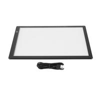 Culnflun Caja de luz para el Visor de Diapositivas, escáner de luz potenciado con elgado A4 con 3 Brillo Ajustable LED Suave LED USB Potente de escáner de Diapositivas Play de la a