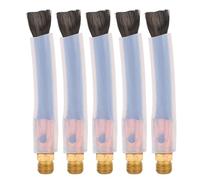 Culnflun Cepillos de limpieza de cuentas de soldadura, cepillo de fibra con cabezal de latón para hilo de procesador de costura de soldadura, 5 uds. (M10)