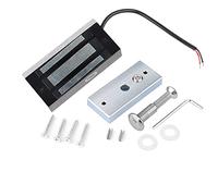 Culnflun Cerradura de puerta magnética eléctrica de 60 kg Cerradura electromagnética montada en superficie DC12V Modo NC Cerradura magnética antirrobo para cajón de gabinete de pue