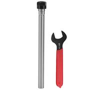 Culnflun Collet Chuck Supporter, fresado CNC largo y recto Rango de sujeción de 1-7 mm con llave para mecanizado de precisión 40Cr acero al carbono Diámetro de la cabeza de 19 mm (Culnfluns17J-12)