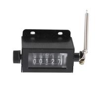 Culnflun Contador de carrera manual reiniciable mecánico de 5 dígitos D67F, herramienta de conteo industrial para prensas de impresión, fijación por tornillo de 82 g
