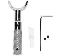 Culnflun Cuchillo giratorio de cuero, herramienta para tallar cuero con mango de latón para manualidades de grabado y tallado (Size: B 11mm)