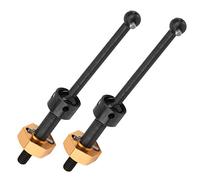 Culnflun CVD Drive Shaft Combinador, Axle Universal de 5 mm de Metal Negro Accesorio RC RC, Ajuste Tamiya TT01T T02 Modelo de automóvil de Control Remoto