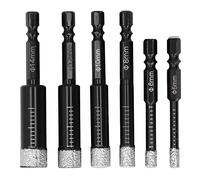 Culnflun Diamond Diamond Bit Bit Bit Professional de alta velocidad Multi Function Mádil de mármol Masonería Cercelana Masonería Herramientas de perforación 6 piezas de 5 mm a 14