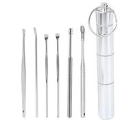 Culnflun Ear Wax Pickers Ear Wax Remover Ear Wax Cleaning Tool Set of 6 Stainless Steel Ear Wax Cleaner with Box for Safe and Comfortable Ear Cleaning at Home or Travel