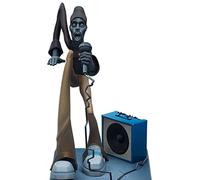 Culnflun Escultura de Estrella de música Rap, Figura de Hip Hop Modelo Resina Escultura Hecha a Mano para Fiesta hogar decoración del Coche 7.9x4.7x4.7in (Anfitriona)