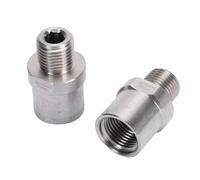 Culnflun Extensores de Pedales de Bicicleta, 1 par de adaptadores de Pedales de Bicicleta de Acero Inoxidable, Rosca Macho de 1/2 pulg. y Rosca Hembra de 9/16 pulg.