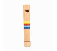Culnflun Filute de madera Piccolo flauta, instrumento musical artesanal de 9.25 pulgadas Herramienta de educación temprana Desarrollo sensorial Safe Durable