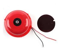 Culnflun Fire Alarm Bell Loud 100db Electric Alarm Bell with Pure Copper Coil Heavy Duty Metal Shell for Home Commercial Buildings Red 4 Inches