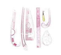 Culnflun French Curve Ruler Set 7pcs High Accuracy Sewing Rulers Complete Tools with Scale for Beginners Tailors Pattern Making Plastic Solidly Wood