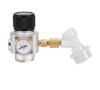 Culnflun Homebrew CO2 Mini regulador de gas 0-30PSI con desconexión de bloqueo de bola Corny Keg para equipos de elaboración de cerveza Kegerator Dispensador herramienta de carbona