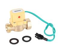 Culnflun Interruptor automático de control de flujo de agua, sensor de flujo de paleta en línea de 220 V con rosca G3/4 para bomba de agua y sistemas de líquido, HT-200