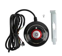 Culnflun Interruptor de alimentación Externo para PC de Escritorio, Carcasa de ABS, alimentación remota para PC con 2 Puertos USB y Conector de Audio de 3,5 mm, Interruptor de (No Audio No USB)