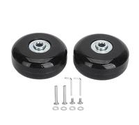 Culnflun Juego de 2 Ruedas de Repuesto para Maletas de Equipaje, Ruedas giratorias de Goma universales, Kits de reparación de rodamientos con Herramienta de instalación, para Equip (56x24mm/2,2x0,9