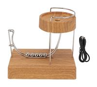 Culnflun Juguete de Escritorio con máquina de Movimiento perpetuo, Interruptor táctil Educativo, bajo Nivel de Ruido, Alivio del estrés, Material de Acero Inoxidable ABS, de Aprendizaje