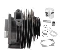 Culnflun Kit de pistón de cilindro, cilindro de pistón de motor de 52 cc, piezas de motor de máquina cortadora de 44 mm para máquina cortadora de cepillos de carbón 44F 5