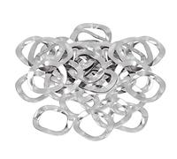 Culnflun Kit surtido de arandelas onduladas M5 de 100 piezas, arandelas onduladas arrugadas de acero inoxidable A2-70 DIN137B Hardware de sujeción estándar para construcción (M6)