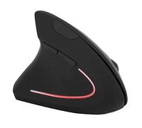 Culnflun Left Handed Ergonomic Wireless Optical Mouse 2.4GHz Vertical USB Computer Mouse with 6 Programmable Buttons Adjustable dpi for PC Laptop Black Big Size